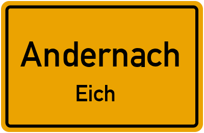 Straßenverzeichnis Andernach Eich