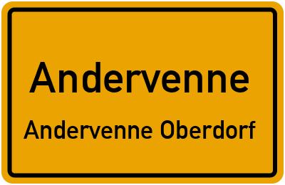 Straßenverzeichnis Andervenne Andervenne Oberdorf