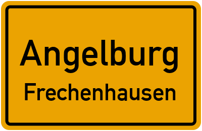 Ortsschild Angelburg Frechenhausen