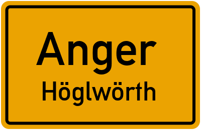 Straßenverzeichnis Anger Höglwörth