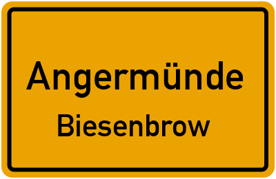 Straßenverzeichnis Angermünde Biesenbrow