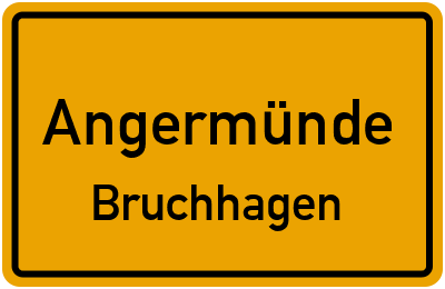 Straßenverzeichnis Angermünde Bruchhagen