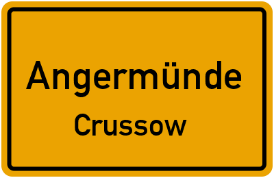 Straßenverzeichnis Angermünde Crussow