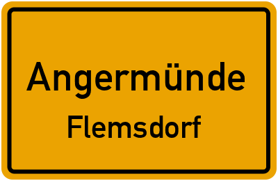 Straßenverzeichnis Angermünde Flemsdorf