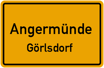 Straßenverzeichnis Angermünde Görlsdorf