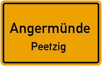 Straßenverzeichnis Angermünde Peetzig