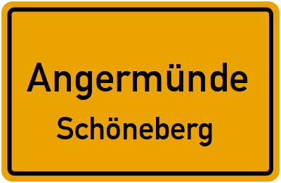 Straßenverzeichnis Angermünde Schöneberg