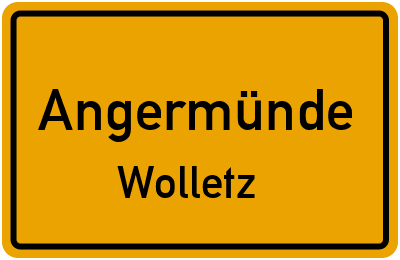 Straßenverzeichnis Angermünde Wolletz