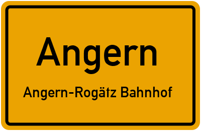 Straßenverzeichnis Angern Angern-Rogätz Bahnhof