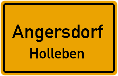 Straßenverzeichnis Angersdorf Holleben