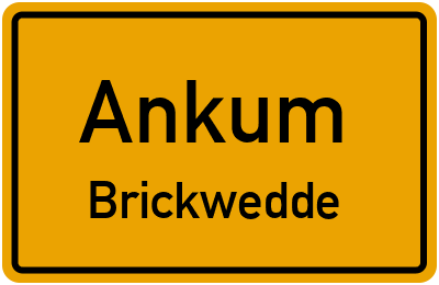Straßenverzeichnis Ankum Brickwedde