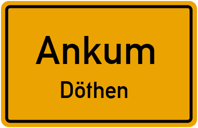 Straßenverzeichnis Ankum Döthen