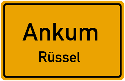 Straßenverzeichnis Ankum Rüssel