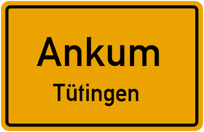 Straßenverzeichnis Ankum Tütingen