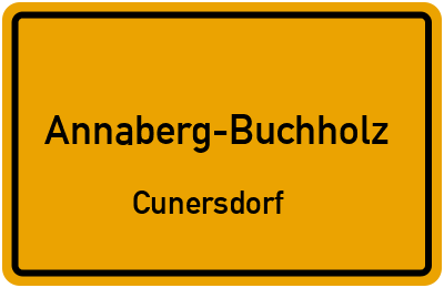 Straßenverzeichnis Annaberg-Buchholz Cunersdorf