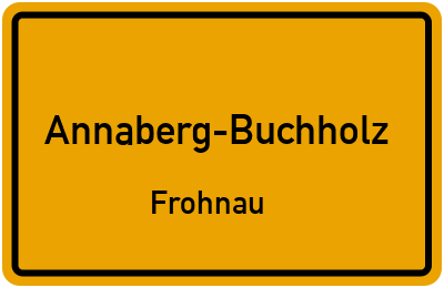 Straßenverzeichnis Annaberg-Buchholz Frohnau