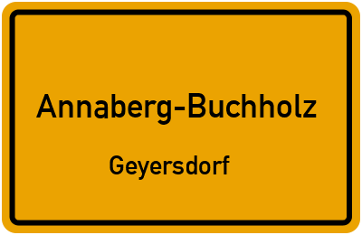 Straßenverzeichnis Annaberg-Buchholz Geyersdorf