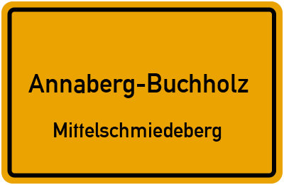 Straßenverzeichnis Annaberg-Buchholz Mittelschmiedeberg