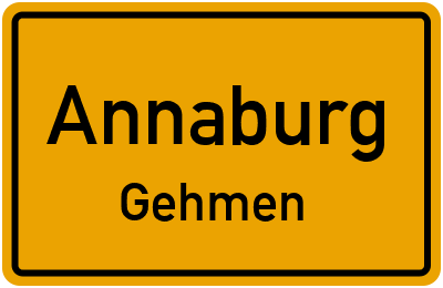 Straßenverzeichnis Annaburg Gehmen
