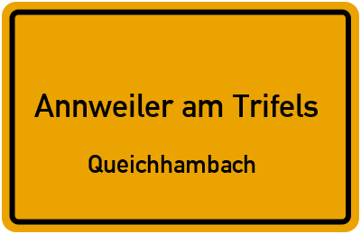 Straßenverzeichnis Annweiler am Trifels Queichhambach