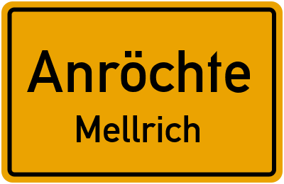 Straßenverzeichnis Anröchte Mellrich