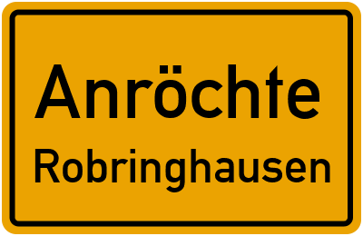 Ortsschild Anröchte Robringhausen