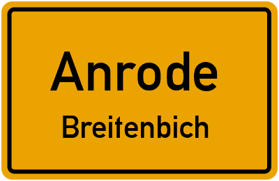 Straßenverzeichnis Anrode Breitenbich