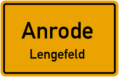 Straßenverzeichnis Anrode Lengefeld