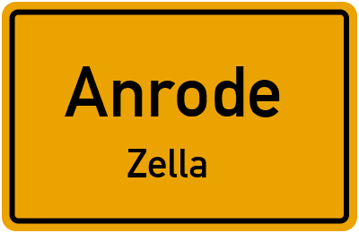 Straßenverzeichnis Anrode Zella
