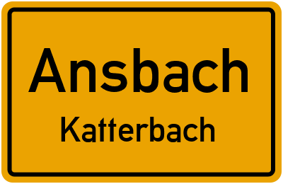 Straßenverzeichnis Ansbach Katterbach