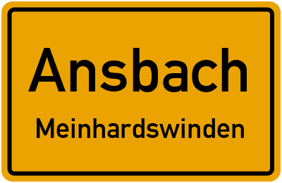 Straßenverzeichnis Ansbach Meinhardswinden