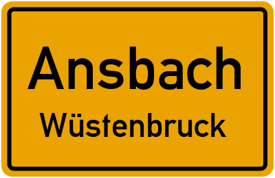 Straßenverzeichnis Ansbach Wüstenbruck