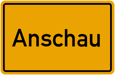 Ortsschild von Gemeinde Anschau in Rheinland-Pfalz