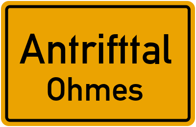 Straßenverzeichnis Antrifttal Ohmes