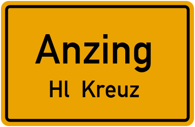Straßenverzeichnis Anzing Hl. Kreuz