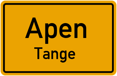 Straßenverzeichnis Apen Tange