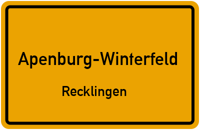 Straßenverzeichnis Apenburg-Winterfeld Recklingen