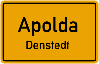 Straßenverzeichnis Apolda Denstedt