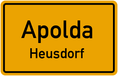 Straßenverzeichnis Apolda Heusdorf