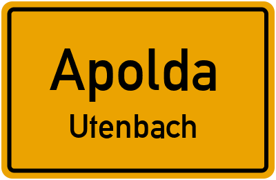 Straßenverzeichnis Apolda Utenbach