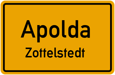 Straßenverzeichnis Apolda Zottelstedt