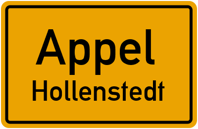 Straßenverzeichnis Appel Hollenstedt