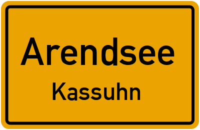 Straßenverzeichnis Arendsee Kassuhn