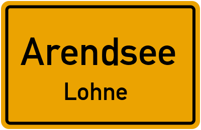 Straßenverzeichnis Arendsee Lohne