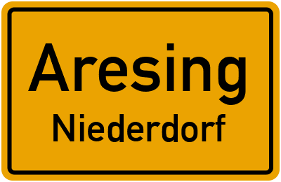 Straßenverzeichnis Aresing Niederdorf