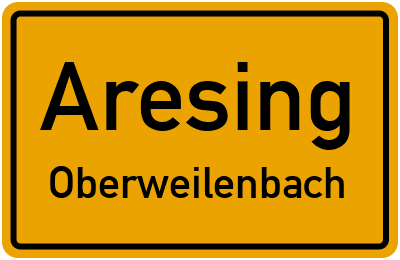 Straßenverzeichnis Aresing Oberweilenbach