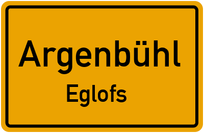 Ortsschild Argenbühl Eglofs
