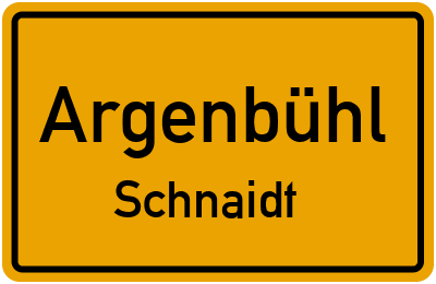 Straßenverzeichnis Argenbühl Schnaidt