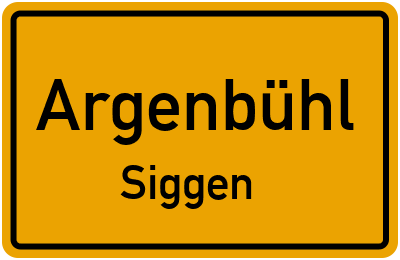 Ortsschild Argenbühl Siggen