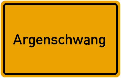 Ortsschild von Gemeinde Argenschwang in Rheinland-Pfalz